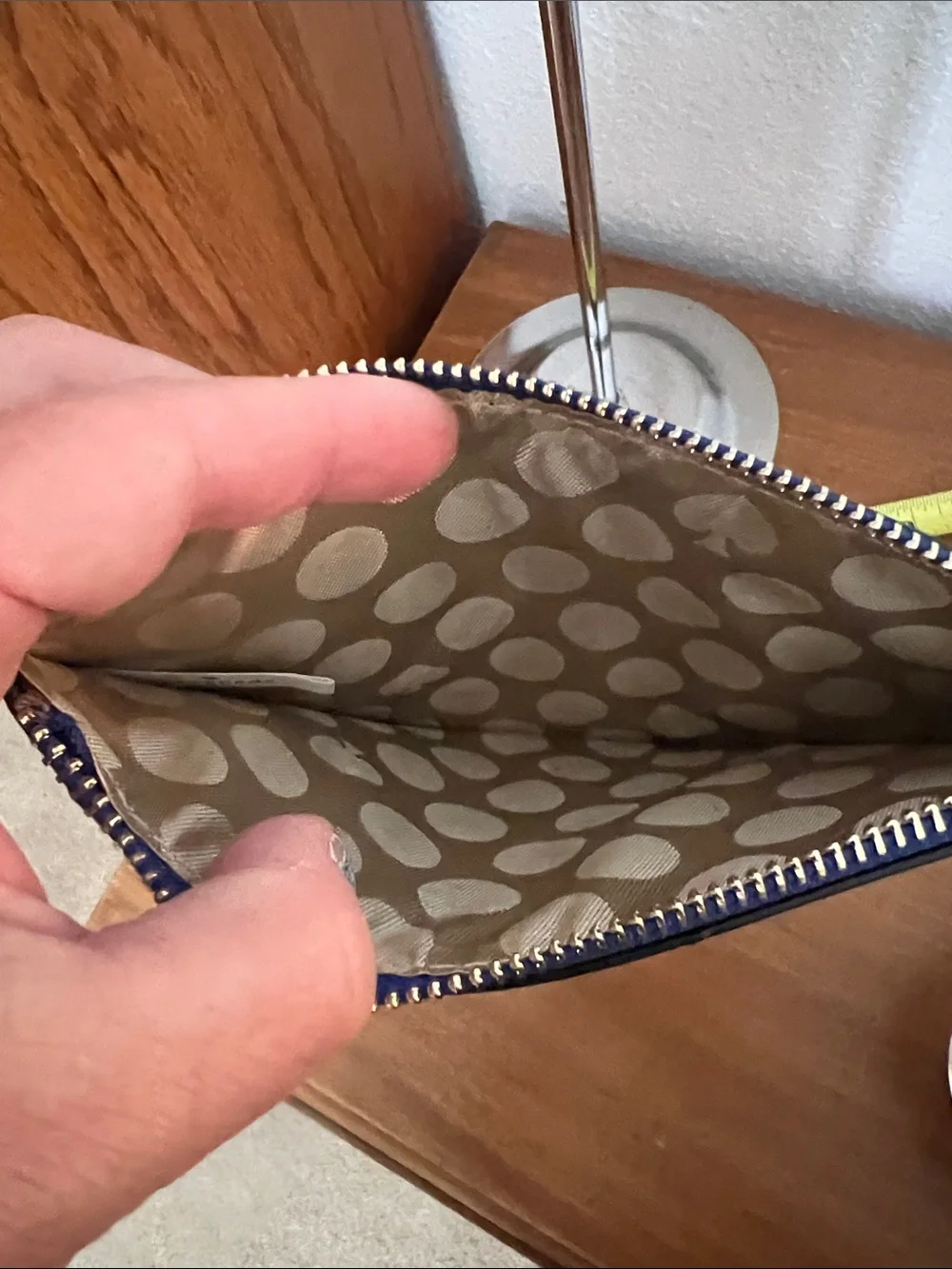 Kate Spade royal blue wristlet NWOT